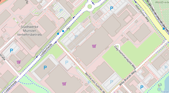 Friseur auf Satellitenbild