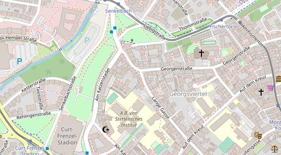 Friseur auf Satellitenbild