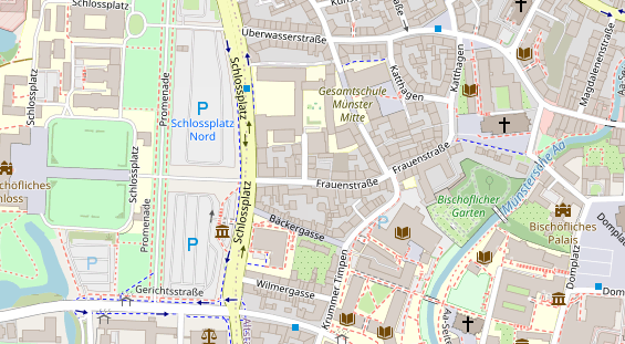 Friseur auf Satellitenbild