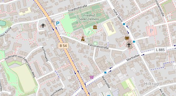 Friseur auf Satellitenbild