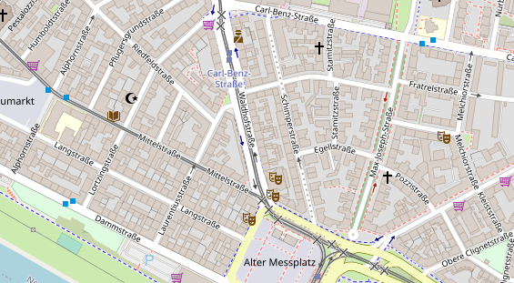 Friseur auf Satellitenbild