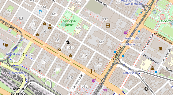 Friseur auf Satellitenbild