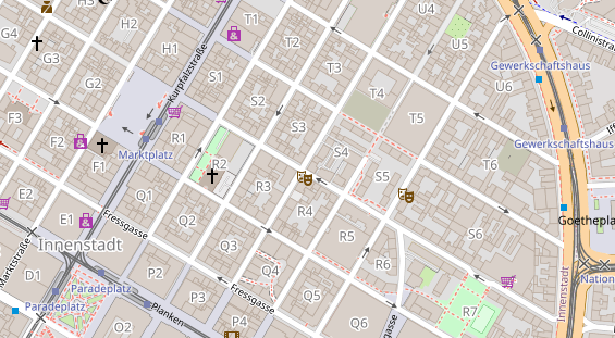 Friseur auf Satellitenbild