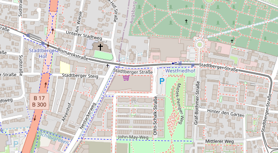 Friseur auf Satellitenbild