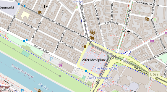 Friseur auf Satellitenbild