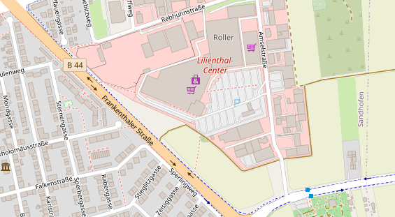 Friseur auf Satellitenbild