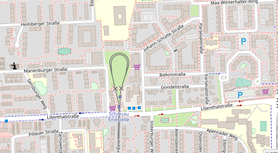 Friseur auf Satellitenbild