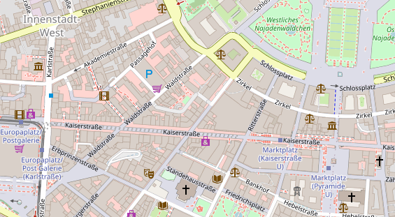 Friseur auf Satellitenbild