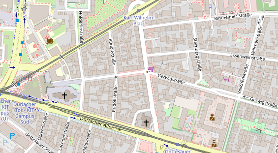 Friseur auf Satellitenbild