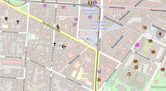 Friseur auf Satellitenbild