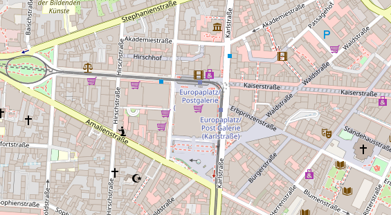 Friseur auf Satellitenbild