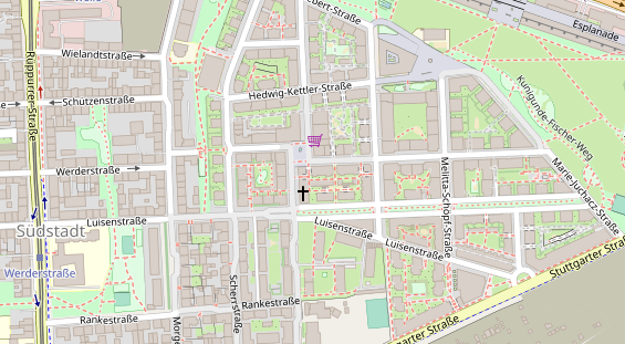 Friseur auf Satellitenbild