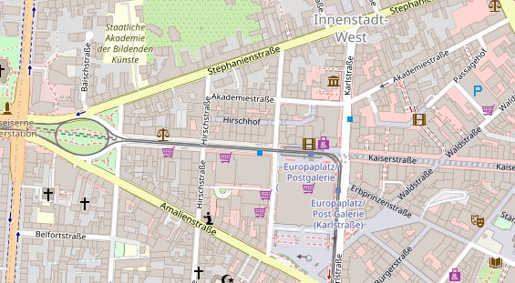 Friseur auf Satellitenbild