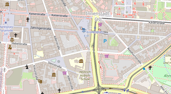 Friseur auf Satellitenbild