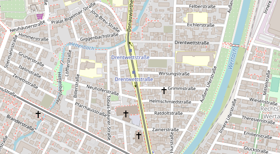 Friseur auf Satellitenbild