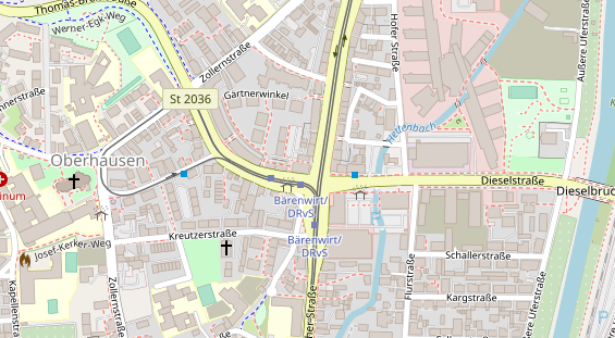 Friseur auf Satellitenbild