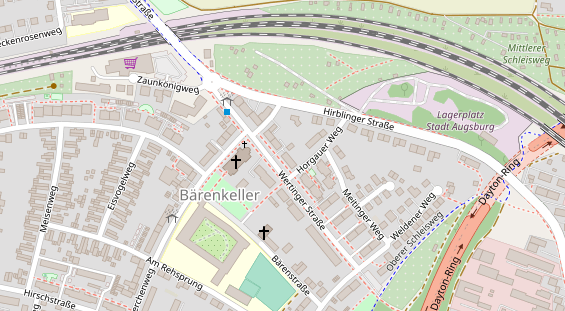 Friseur auf Satellitenbild