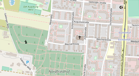 Friseur auf Satellitenbild