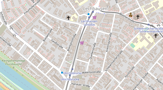 Friseur auf Satellitenbild