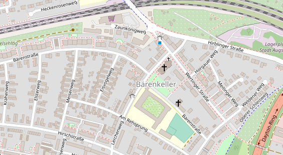 Friseur auf Satellitenbild