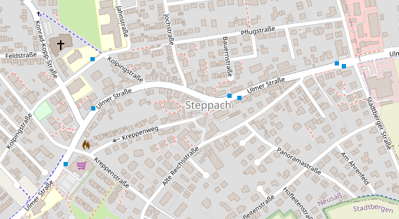 Friseur auf Satellitenbild