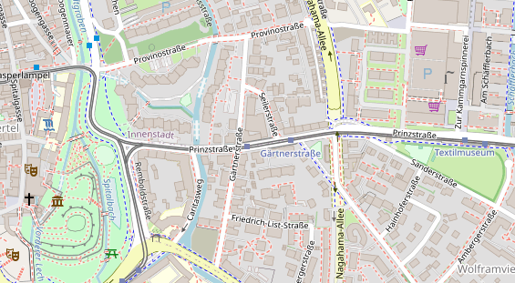 Friseur auf Satellitenbild