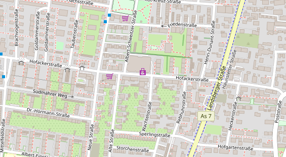 Friseur auf Satellitenbild