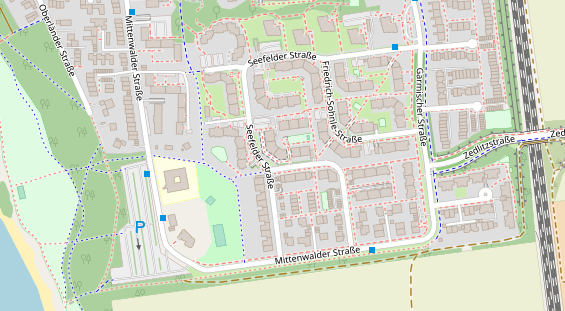 Friseur auf Satellitenbild