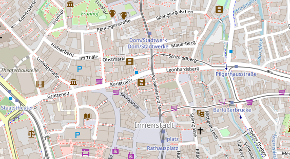 Friseur auf Satellitenbild