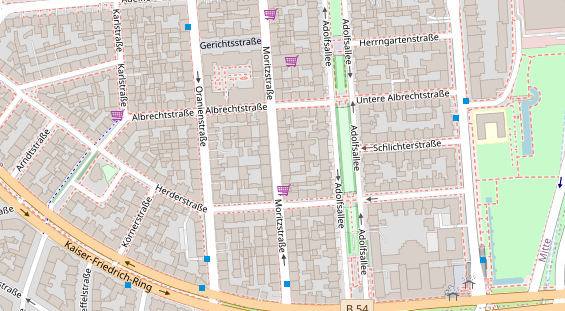 Friseur auf Satellitenbild