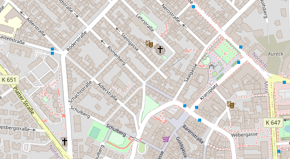 Friseur auf Satellitenbild