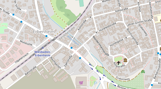 Friseur auf Satellitenbild