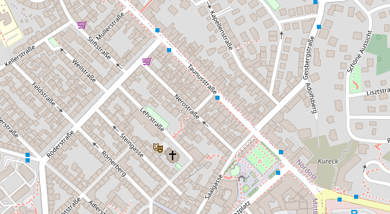 Friseur auf Satellitenbild