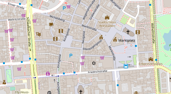 Friseur auf Satellitenbild