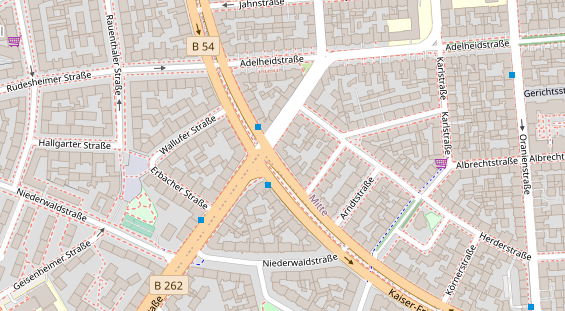 Friseur auf Satellitenbild