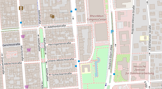 Friseur auf Satellitenbild