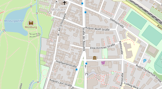 Friseur auf Satellitenbild