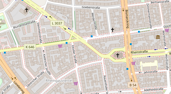 Friseur auf Satellitenbild