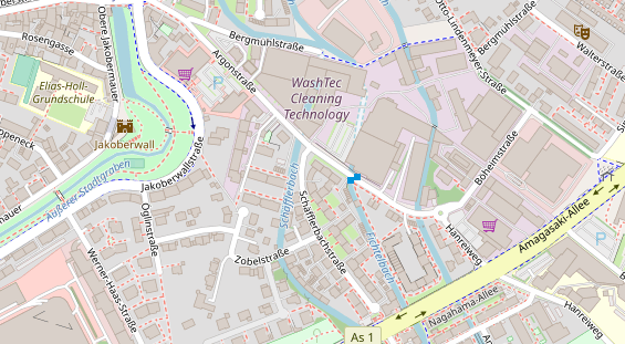 Friseur auf Satellitenbild