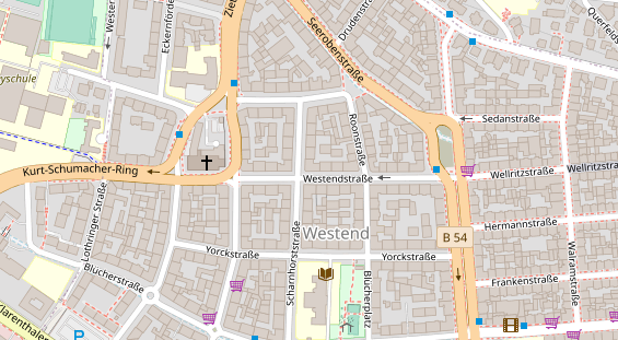 Friseur auf Satellitenbild