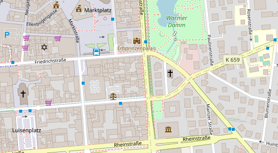 Friseur auf Satellitenbild