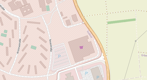 Friseur auf Satellitenbild