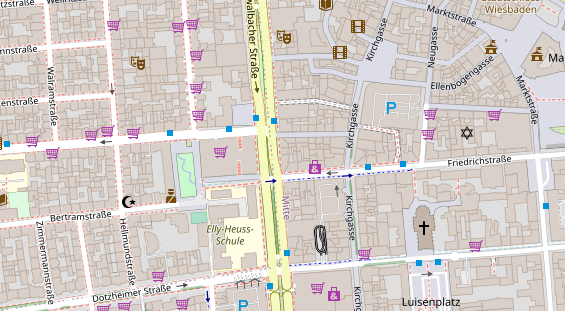 Friseur auf Satellitenbild