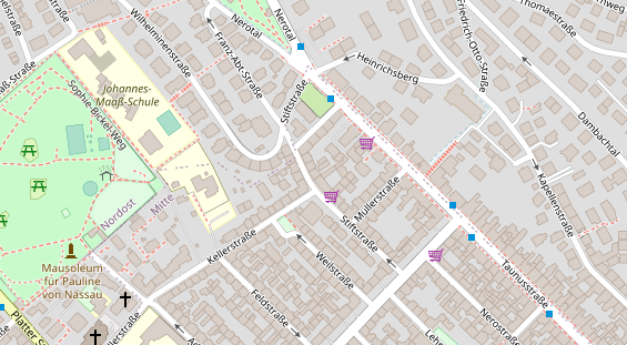 Friseur auf Satellitenbild