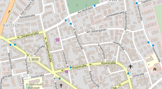 Friseur auf Satellitenbild