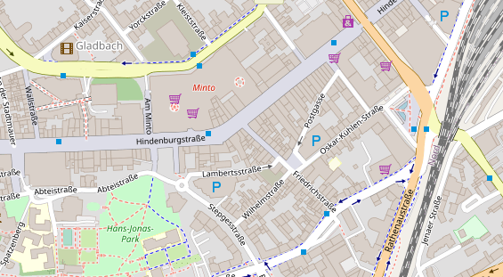 Friseur auf Satellitenbild