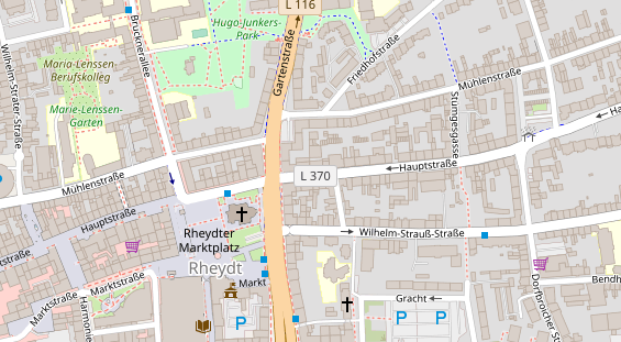 Friseur auf Satellitenbild