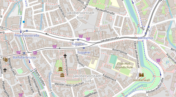 Friseur auf Satellitenbild