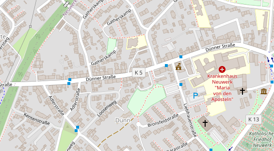 Friseur auf Satellitenbild