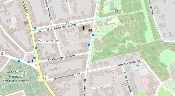 Friseur auf Satellitenbild